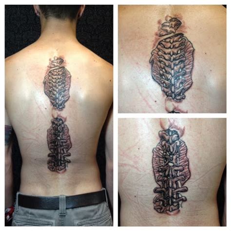 Https://tommynaija.com/tattoo/exposed Spine Tattoos Designs