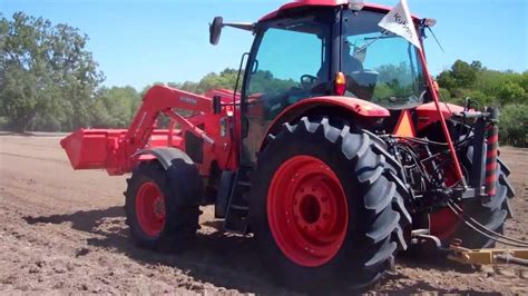 Kubota M135gx With Loader And Tow Behind Disc Youtube