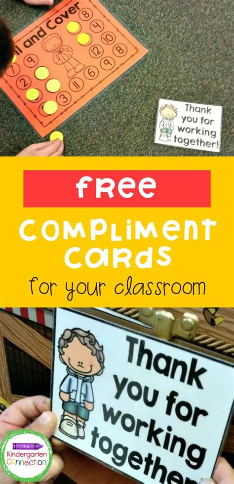 Free Compliment Cards Compliment Cards Teaching Kindergarten