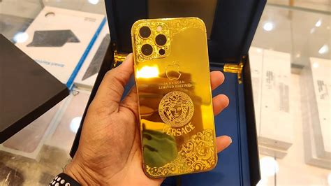 Iphone 12 Pro Max 24k Gold Addition Versace 24k Gold Addition Dubai