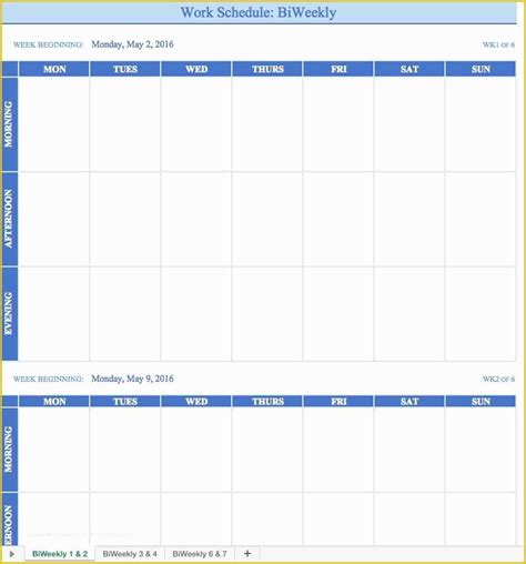 Free Scheduling Calendar Template Of Free Work Schedule Templates For