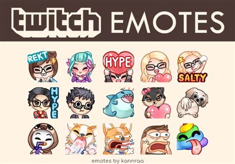 Create Custom Twitch Or Discord Emotes By Kannraa Fiverr