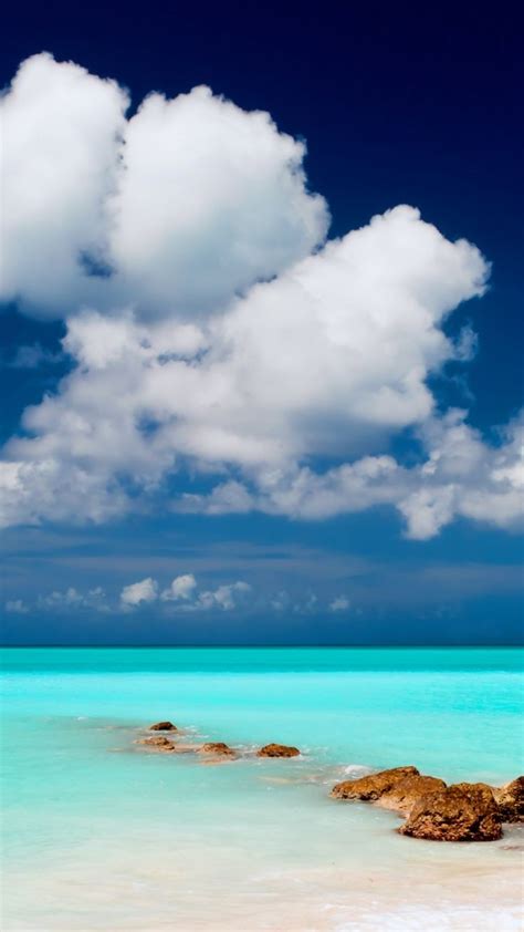 Clear Blue Sea Sky Hd Android And Iphone Wallpaper Background And