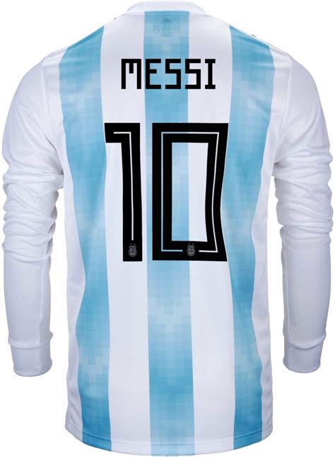 Adidas Lionel Messi Argentina L S Home Jersey 2018 19 Soccerpro