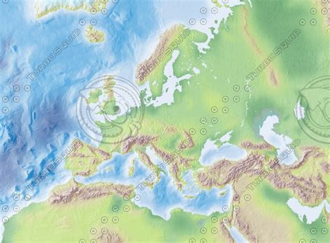 3d European Maps Model