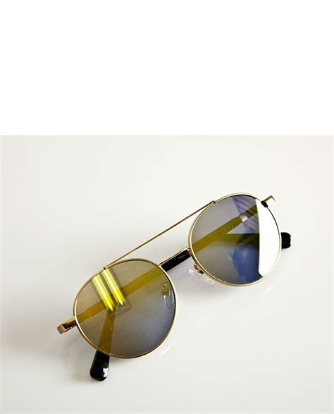 retro metal rim with flat top frame sunglasses 19 stylish sunglasses mirrored sunglasses