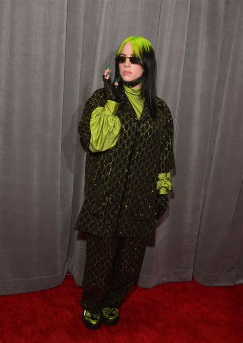 Billie Eilish At The 2020 Grammys Grammy Outfits Fashion Grammy Dresses