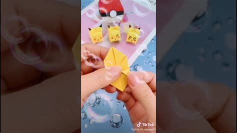 Cara Membuat Origami Pokemon Youtube