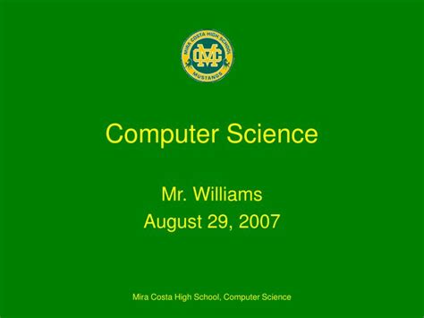 Ppt Computer Science Powerpoint Presentation Free Download Id4252829
