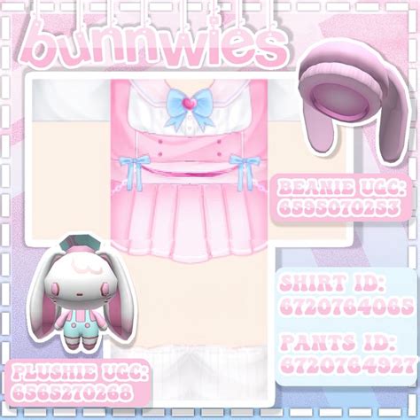 Four Soft Aesthetickawaii Roblox Outfits With Matching Hats And Ugc