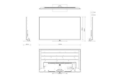 Vizio 70 V Series Tv Dimensions Drawings 49 Off