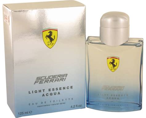 Top notes are neroli, bergamot and petitgrain; Ferrari Scuderia Light Essence Acqua by Ferrari