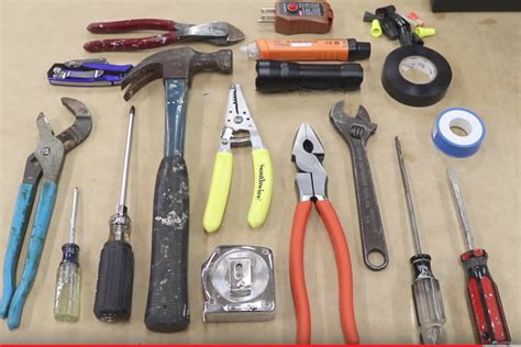 Every electrical tool kit should have at least a roll of black electrical tape, and having a few colours like red and blue helps as well for identifying wires, etc. Electrician Tool Box - Tool Suggestions - Jon Peters Art & Home