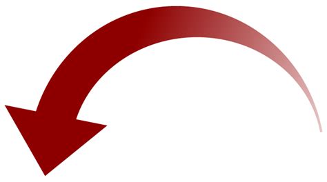 Curved Red Down Arrow Transparent Png Stickpng