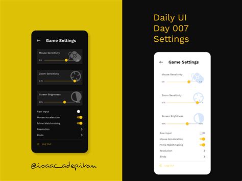 Settings Day 007 Daily Ui Challenge By Isaac Adepitan On Dribbble