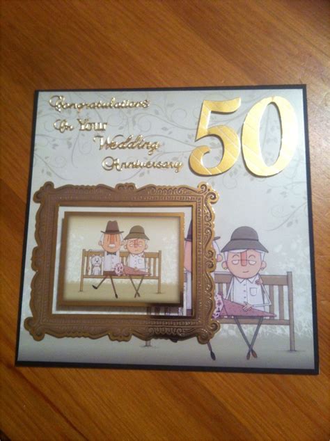 Handmade 50th Wedding Anniversary Card Ideas 50th Wedding Anniversary
