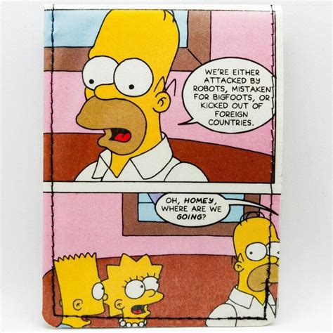 Simpsons Wallets At Etsy Geek Nerd Geekery Comicbooks Ducttuff Wallet