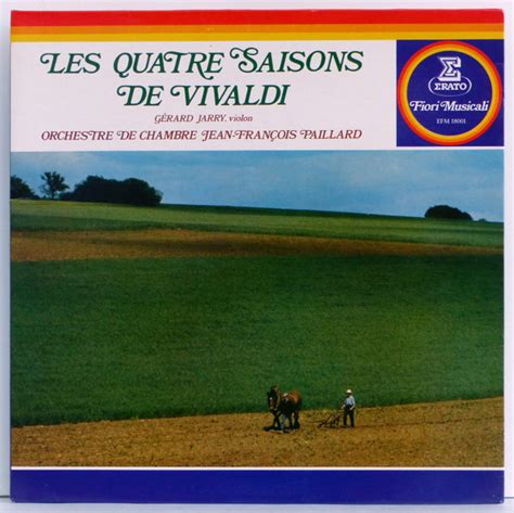 Vivaldi Gérard Jarry Orchestre De Chambre Jean François Paillard