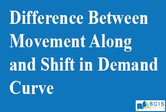 In addition to this, you will find an introduction of the demand. Difference Between Movement Along Demand and Shift in ...