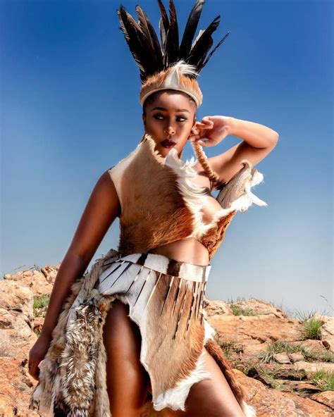 Minnie Dlamini Channels Her Inner Zulu Warrior For