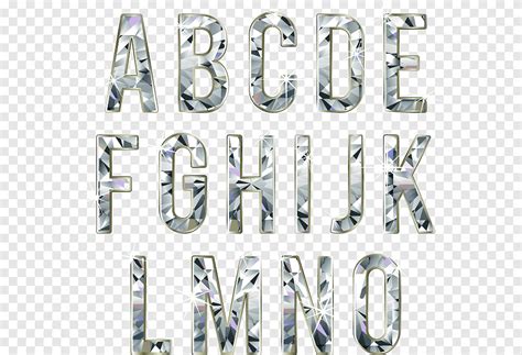 Free Download Clear Gemstone Alphabet Letter Illustration Typeface