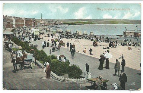 Dorset Weymouth Promenade 1906 Postcard Postcards For Sale Vintage
