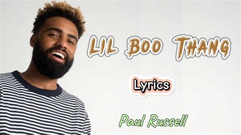 Paul Russell Lil Boo Thang Lyrics Top Hits Best Songs Youtube