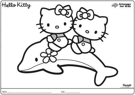 Koleksi gambar hello kitty lucu dan imut. Colorings - Erlangga For Kids