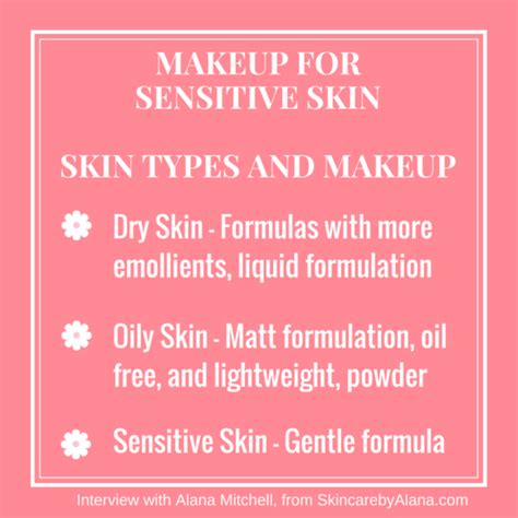 Makeup For Sensitive Skin Skin Types And Makeup Eczema Blues