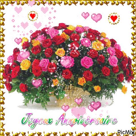 Joyeux - anniversaire -- fleur -3