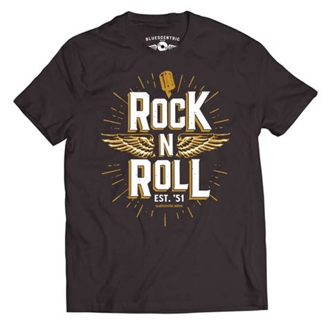 Mens Rock And Roll T Shirt Authentic Rock N Roll Tee