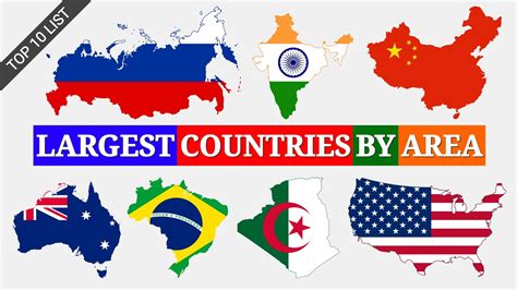 Top 10 Largest Countries By Area Youtube