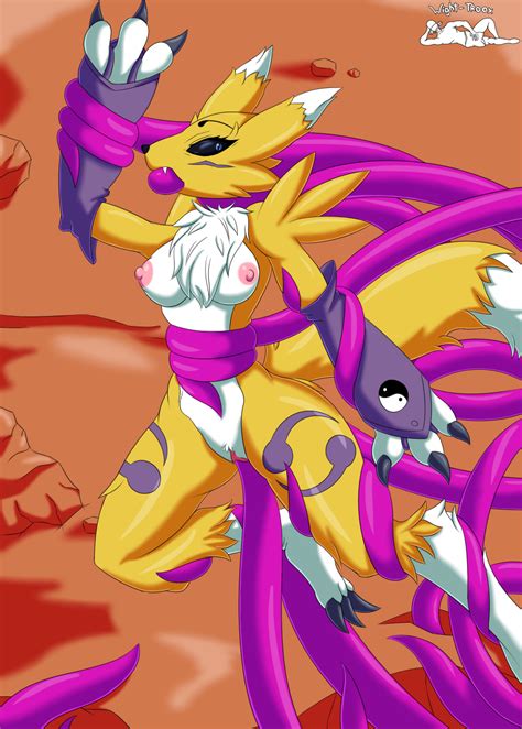 Renamon And Tentacles By Wight Troox Hentai Foundry