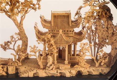 Chinese Cork Diorama Chinese Painting Chinese Art Japanese Love