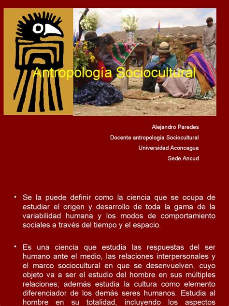 Antropología Sociocultural Pdf Antropología Etnografía