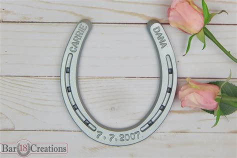 Steel wedding anniversary gifts for her uk. Steel Anniversary Gift for Wife, Personalized Horseshoe ...