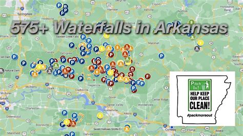 Huge Waterfalls In Arkansas 2021 Map And Map Link In The Description