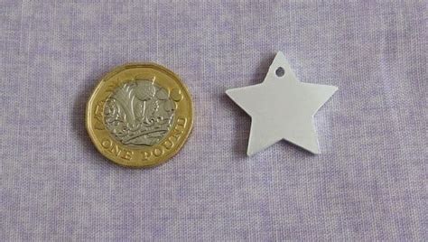 23mm Star Stamping Blank Laser Cut 2mm