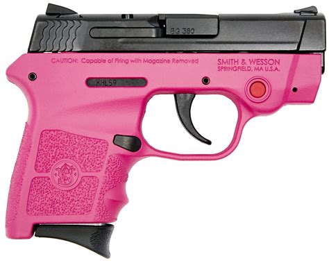 Smith And Wesson Bodyguard 380 Pink Madness Edition 380 Acp Pistol Laser