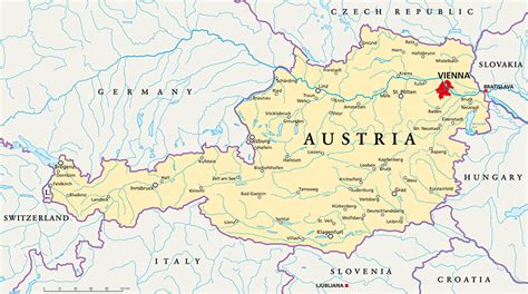 Austria Map Guide Of The World