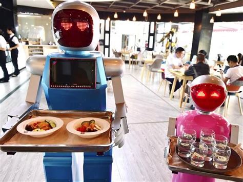 china gets robots to deliver food in a restaurant artificial intelligence robot marketing trends