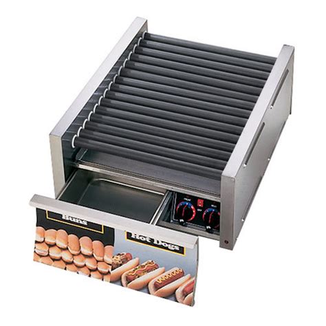 Star Grill Max 45scbd 45 Hot Dog Roller Grill With Duratec Non Stick