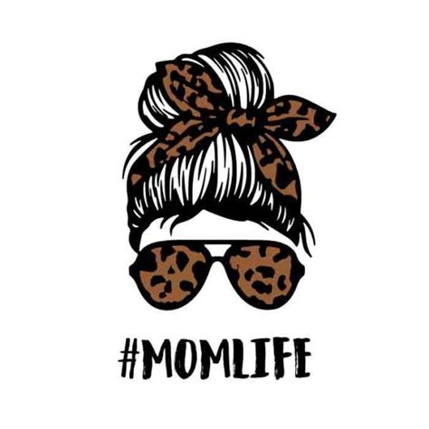 Leopard Mom Life SVG Mom Life Free SVG Download