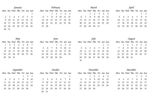 Calendar 2023 Year Svg Png Files And Other 12 Month By
