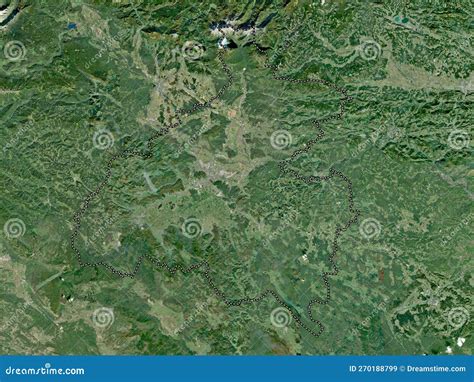 Osrednjeslovenska Slovenia High Res Satellite No Legend Stock