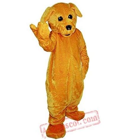 Yellow Dog Animal Mascot Costume Mascot Costumes Brown Dog Mascot