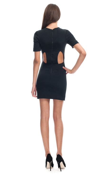 Black Slashed Mini Dress By Dion Lee For Preorder On Moda Operandi