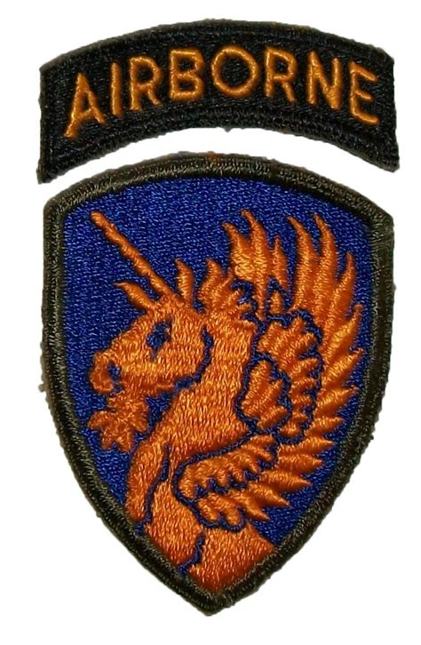 13th Airborne Division Tygmärke Ww2 Original Us TygmÄrken And Patchar