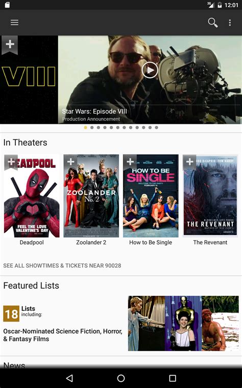 Imdb Movies And Tv Appstore For Android