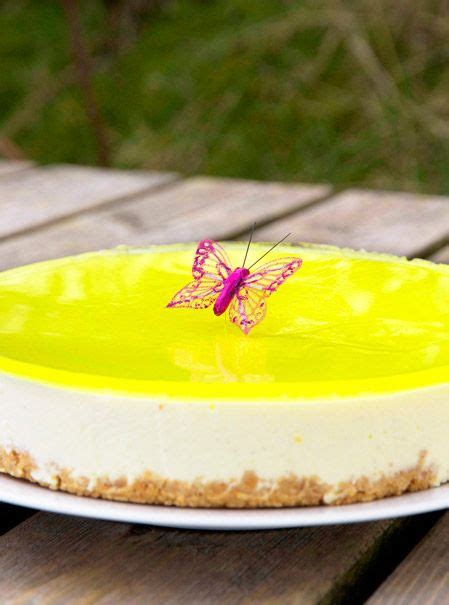 Yellow Gel Cheese Cake Cheesecake Food Desserts